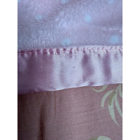 Cloud Island Pink White Polka Dot Bunny Satin Lg  Baby Security Blanket Gift HTF - Picture 13 of 14